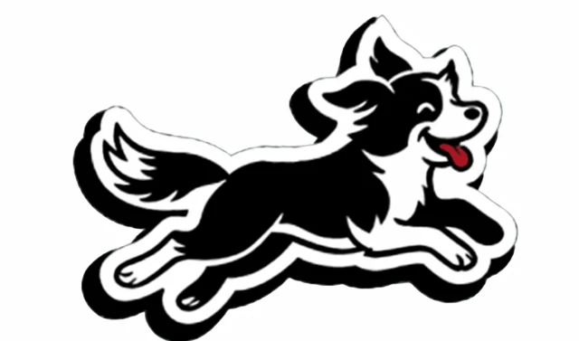 Logo de Gymboree Dog: perro corriendo